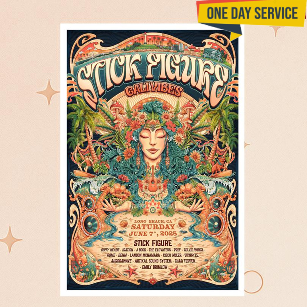 Stick Figure June 7 2025 Long Beach Ca Event Poster